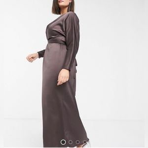 ASOS Curve Brown Maxi dress in size 20. Worn only twice
